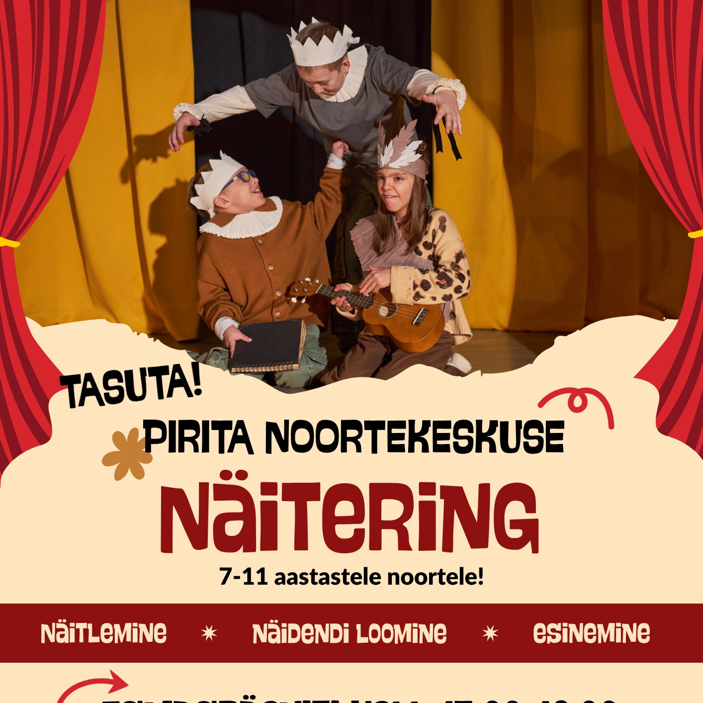 Esmaspäeviti kl 15 -16 Näitering 7-11 a