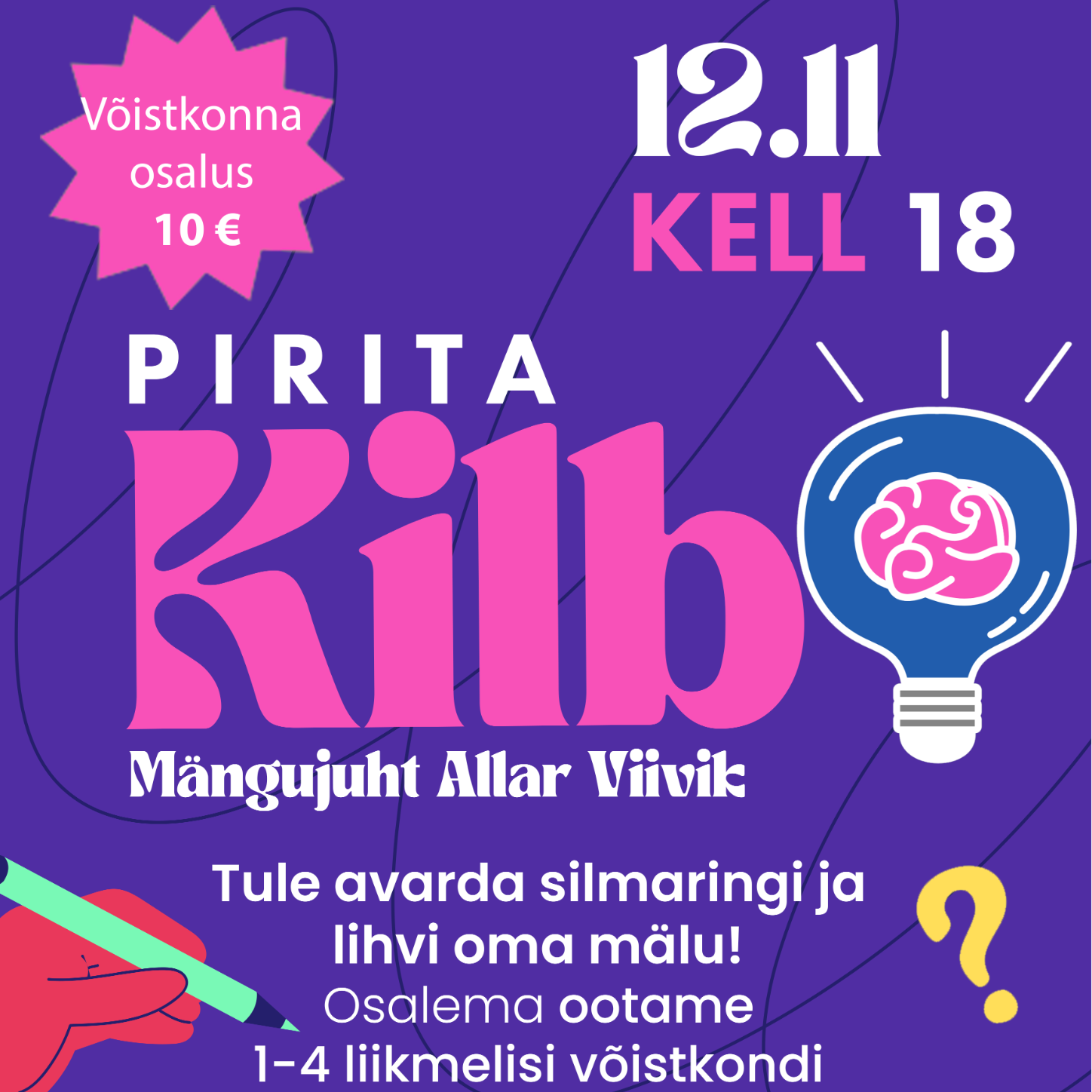 Võistkondlik Pirita Kilb rändkarikale 12. NOVEMBER